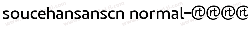 soucehansanscn normal字体转换